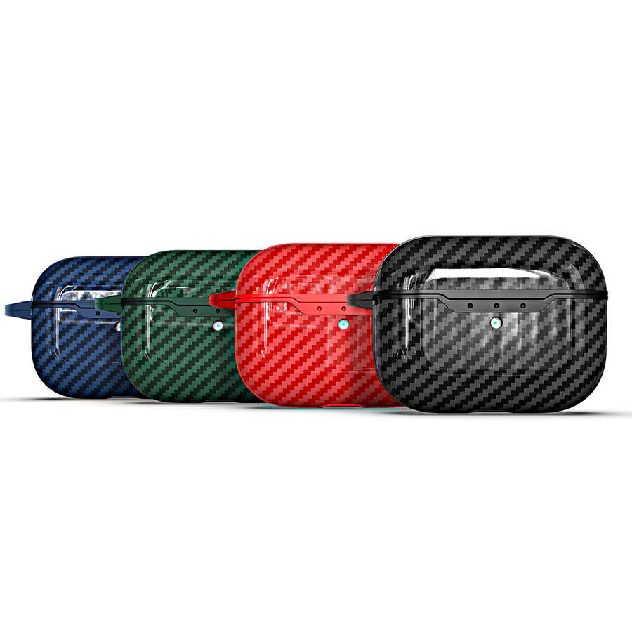 Apple Airpods Pro 2 Kılıf Zore Airbag 04 Silikon Kırmızı