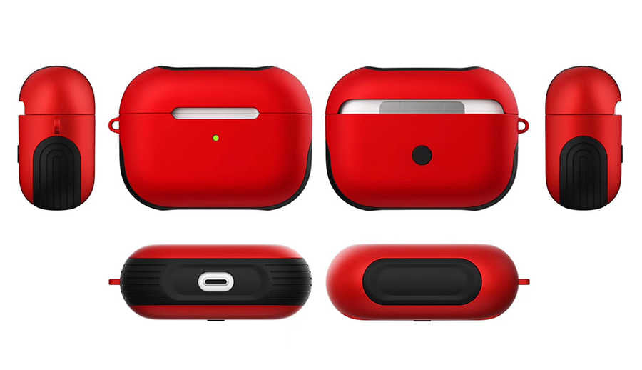 Apple Airpods Pro Kılıf Zore Shockproof Silikon Sarı