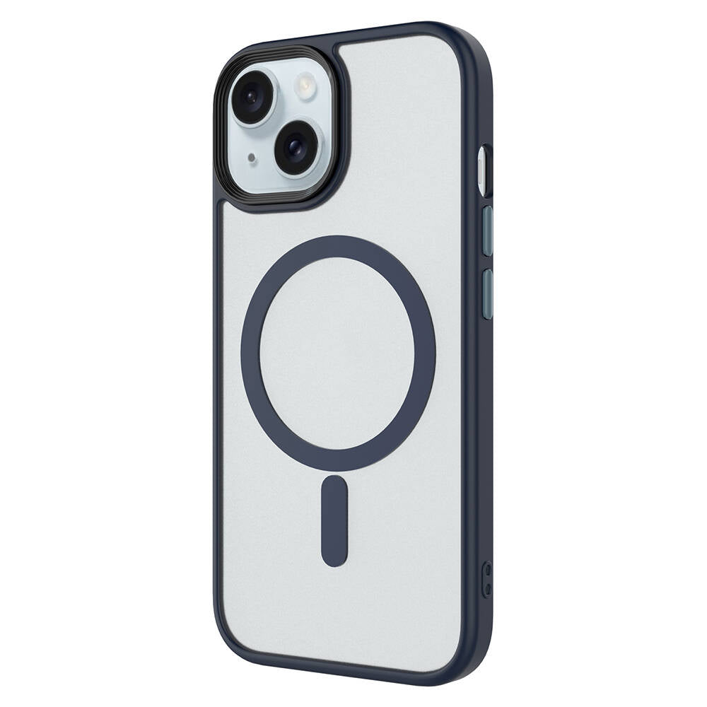 Apple iPhone 14 Kılıf Mat Arka Yüzey Wireless Şarj Özellikli Zore Flet Magsafe Kapak Pembe