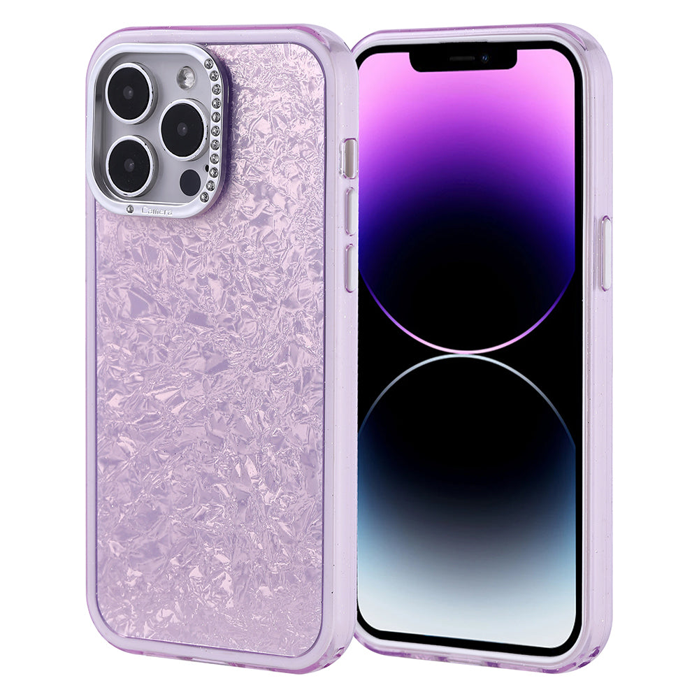 Apple iPhone 14 Pro Max Kılıf Taşlı Tasarımlı Zore Kapi Kapak Gümüş