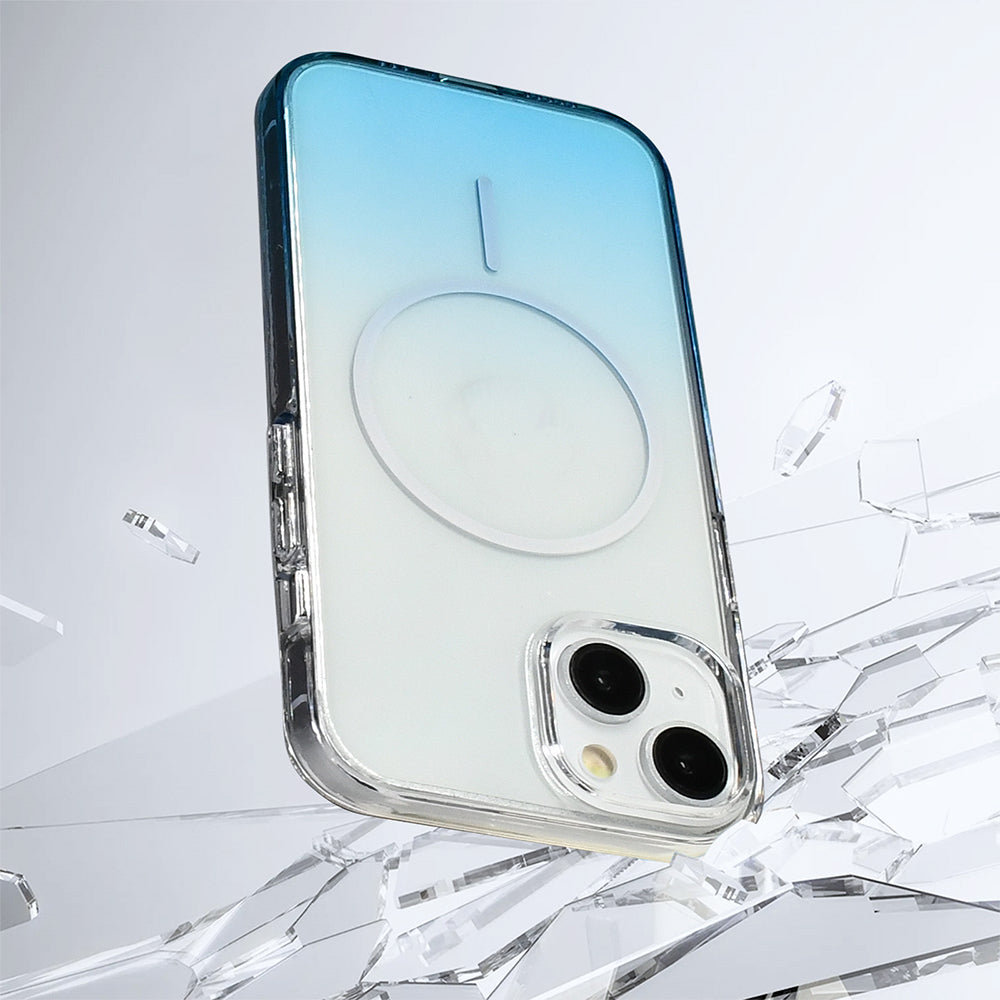 Apple iPhone 15 Kılıf M-Safe Şarj Özellikli Zore Septik Silikon Kapak Turuncu