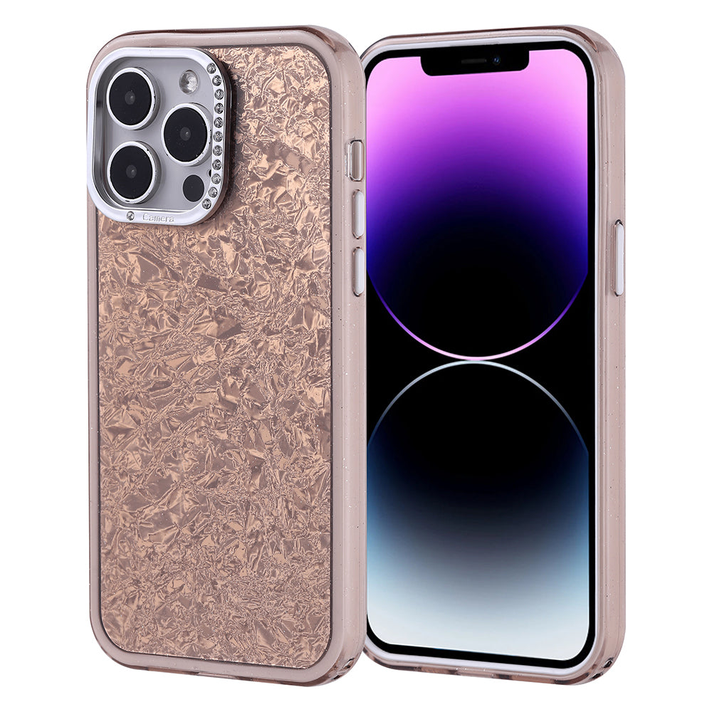 Apple iPhone 15 Kılıf Taşlı Tasarımlı Zore Kapi Kapak Gümüş