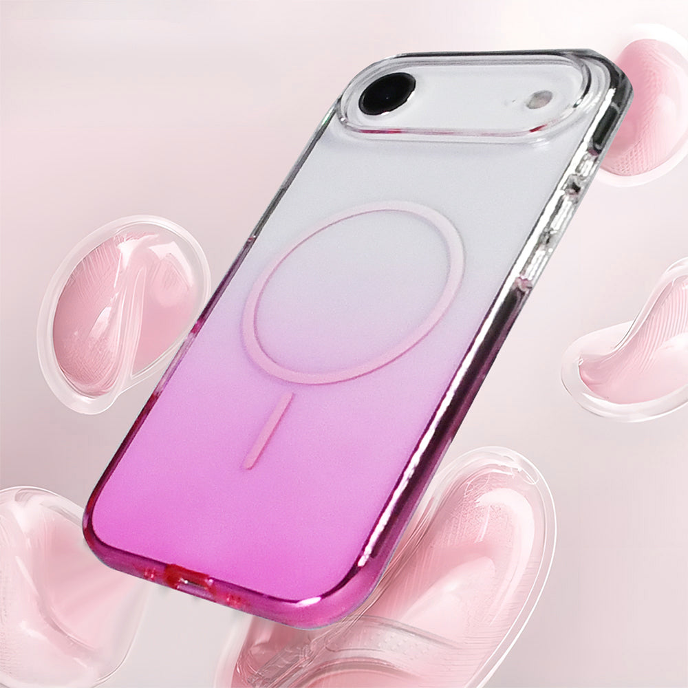 Apple iPhone 17 Air Kılıf M-Safe Şarj Özellikli Zore Septik Silikon Kapak Turuncu