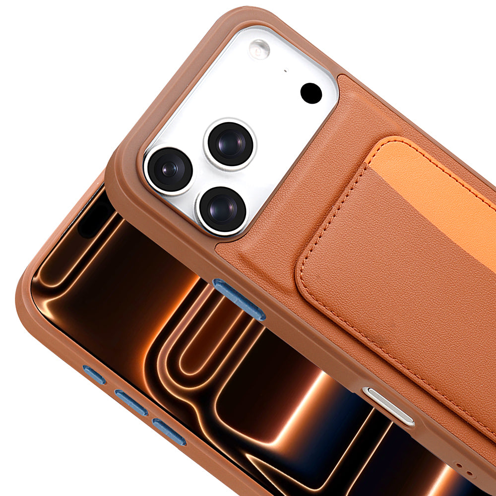 Apple iPhone 17 Pro Max Kılıf Kartlıklı Zore X-Kart Silikon Kapak Lacivert