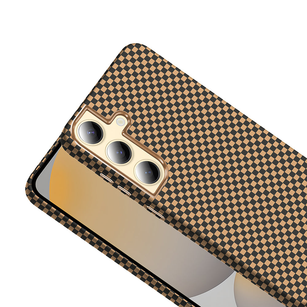 Galaxy S24 Kılıf M-safe Şarj Özellikli Karbon Fiber Görünümlü Zore Gros Kapak Siyah