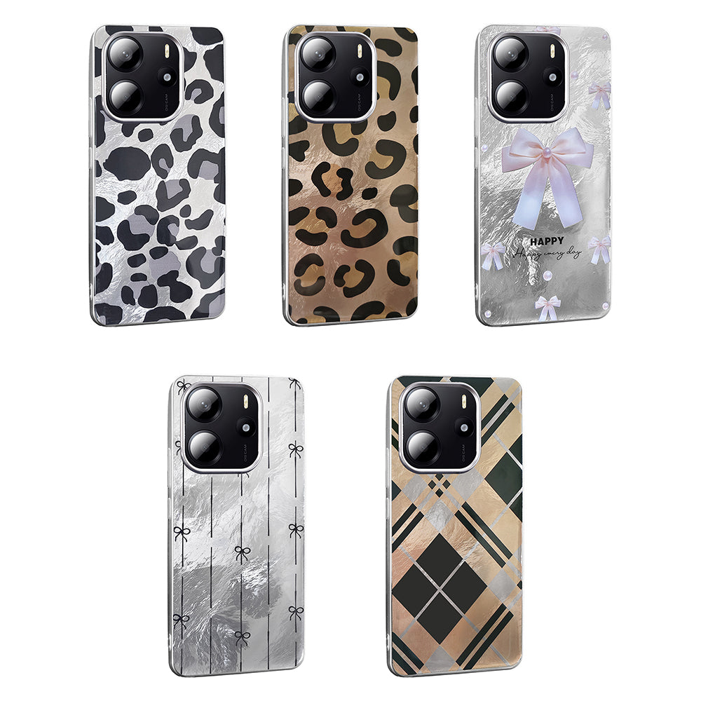 Xiaomi Redmi Note 14 4G Kılıf Desenli Zore Mep Kapak Geometrik