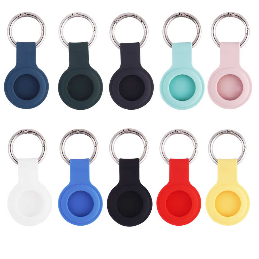 Zore Airtag 01 Silikon Anahtarlık Siyah