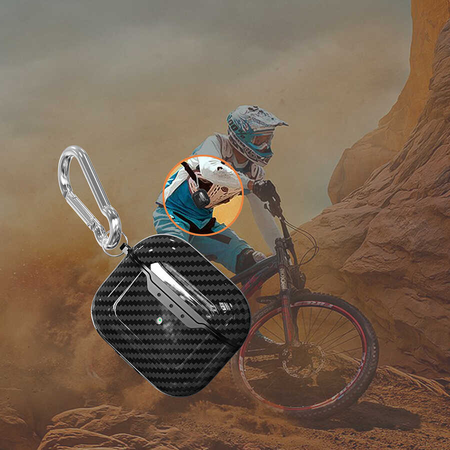 Apple Airpods 3. Nesil Kılıf Zore Airbag 05 Silikon Siyah