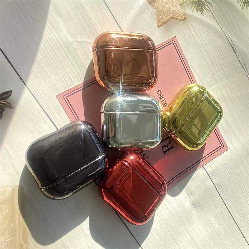 Apple Airpods 3. Nesil Kılıf Zore Airbag 08 Silikon Rose Gold