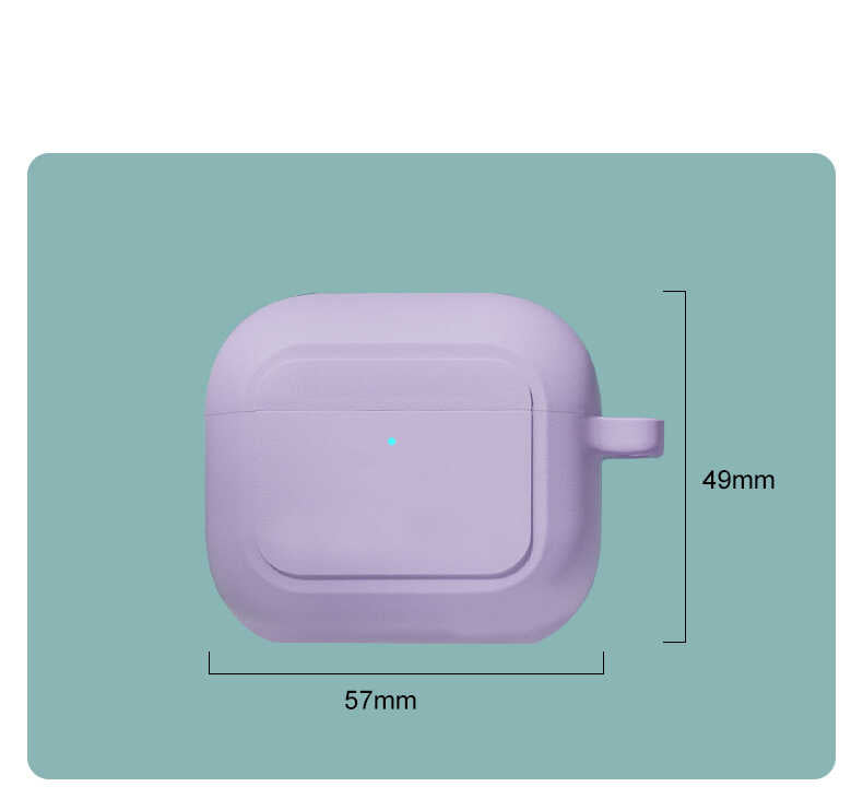 Apple Airpods 3. Nesil Kılıf Zore Airbag 23 Kılıf Pembe Açık