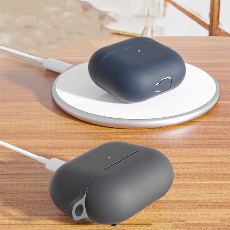 Apple Airpods 3. Nesil Zore Airbag 28 Silikon Kılıf Gri