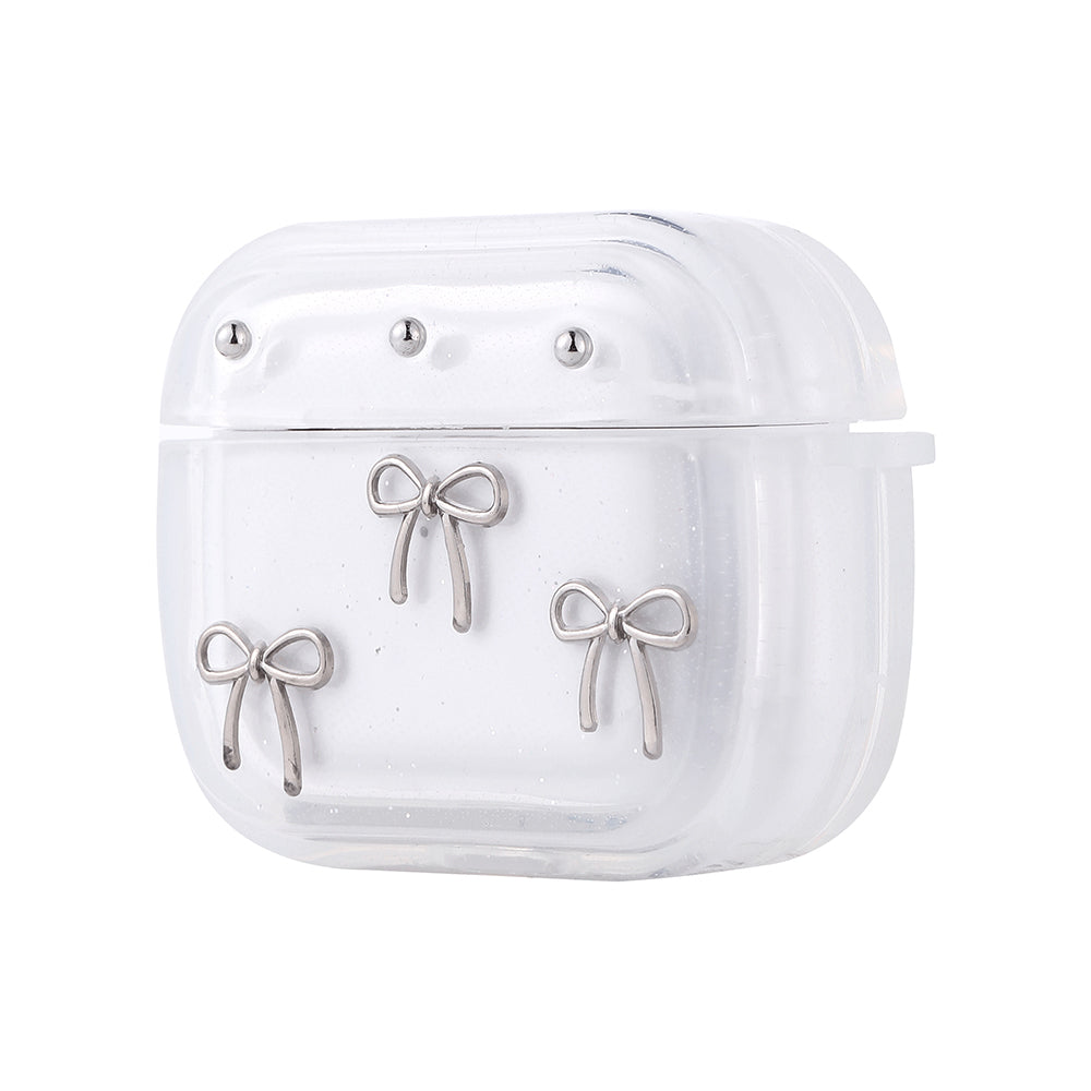 Apple Airpods 3. Nesil Zore Airbag 44 Airbag Tasarımlı Simli Şeffaf Kutup Kılıf Yıldız