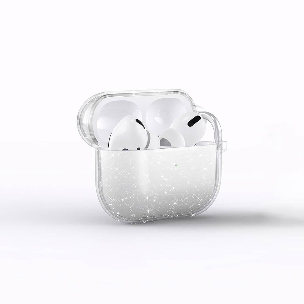 Apple Airpods 3. Nesil Zore Allstar Airbag 32 Parlayan Simli Saydam Renkli Kılıf Pembe