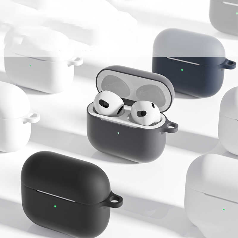 Apple Airpods 3. Nesil Zore Standart Silikon Kılıf Pembe
