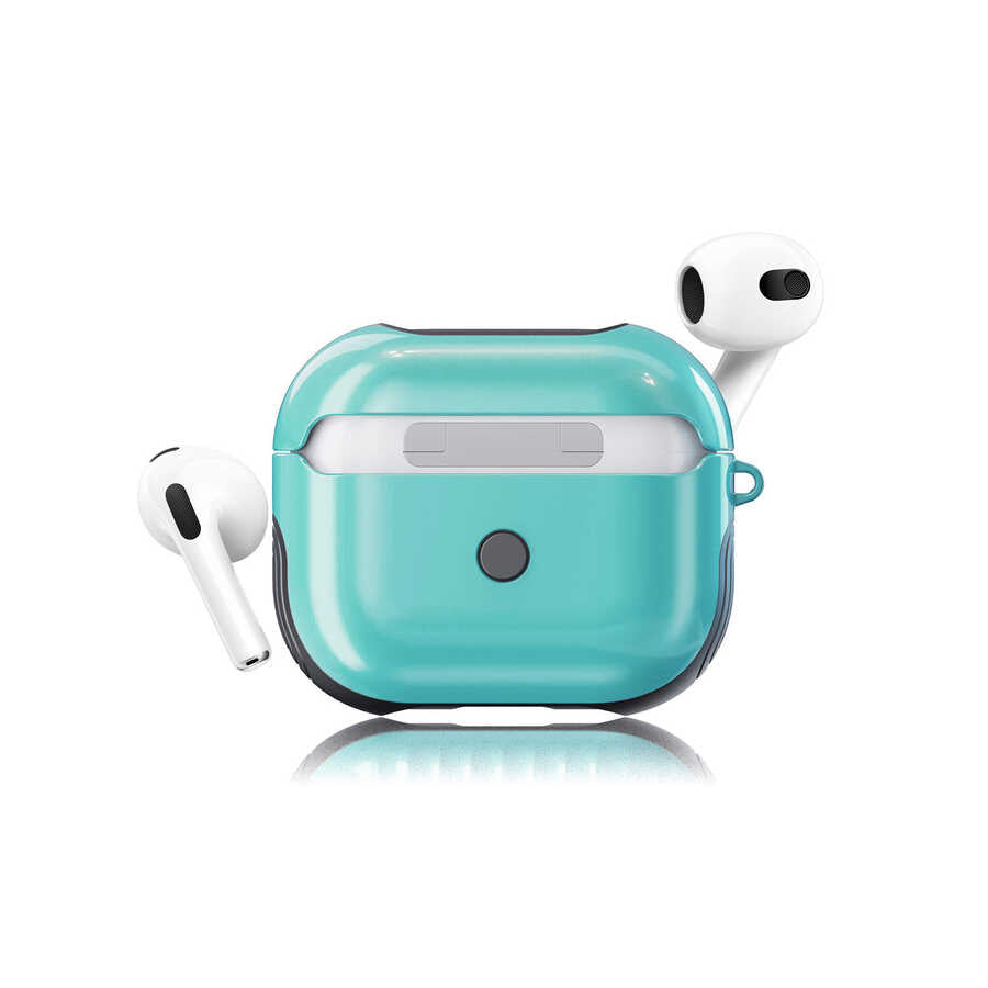 Apple Airpods 3. Nesil Kılıf Zore Shockproof Silikon Yeşil
