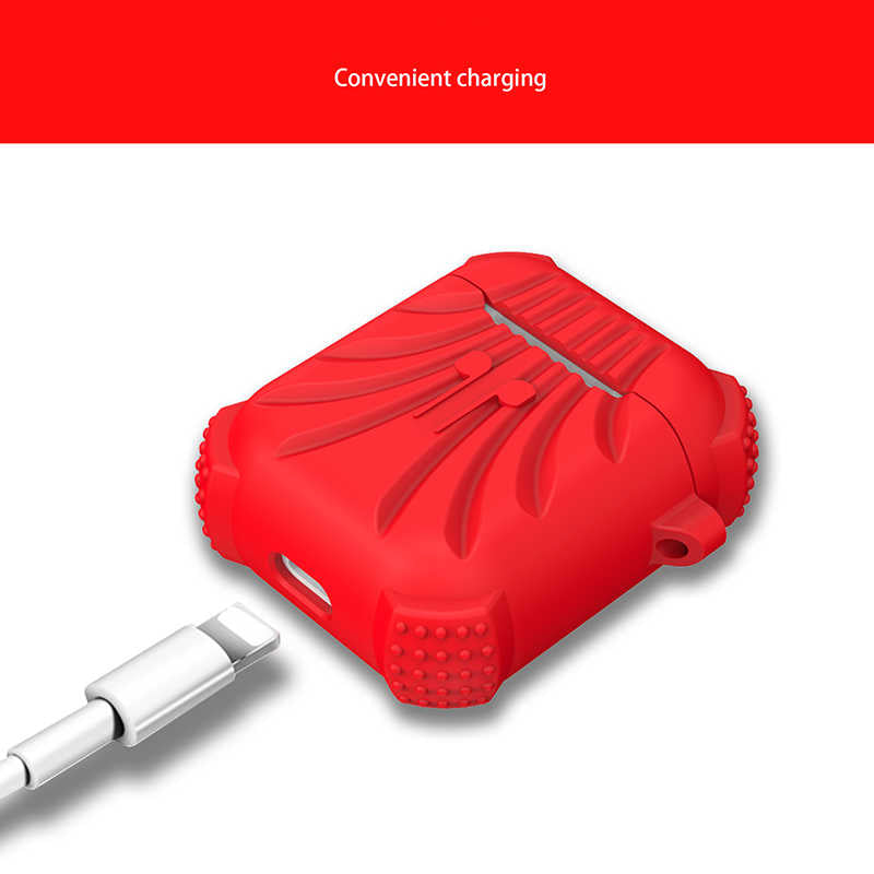 Apple Airpods Kılıf Zore Airbag 01 Silikon Kırmızı