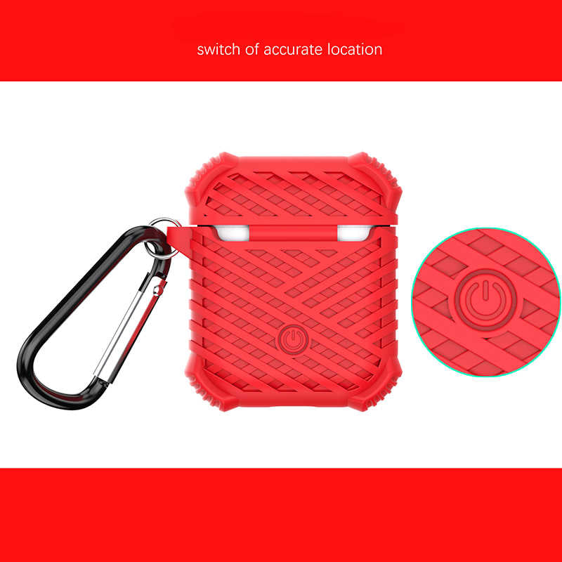 Apple Airpods Kılıf Zore Airbag 01 Silikon Kırmızı