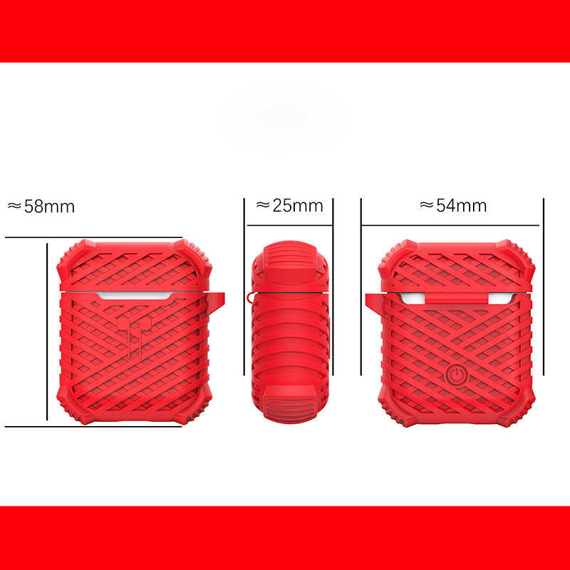 Apple Airpods Kılıf Zore Airbag 02 Silikon Siyah