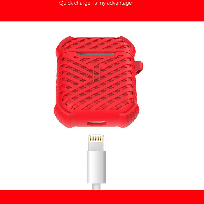 Apple Airpods Kılıf Zore Airbag 02 Silikon Mavi