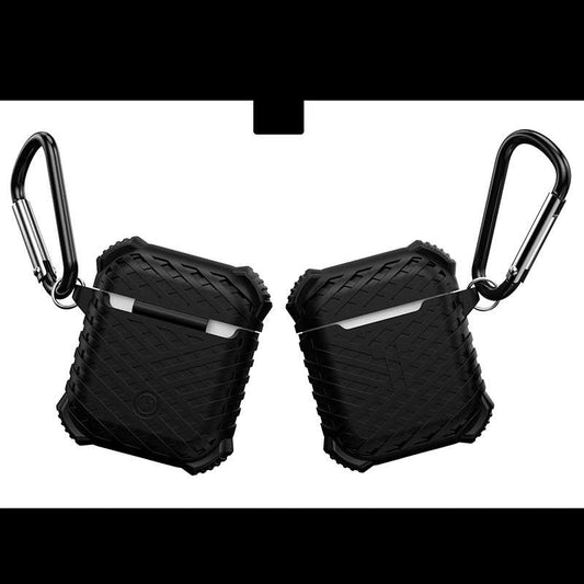 Apple Airpods Kılıf Zore Airbag 02 Silikon Siyah