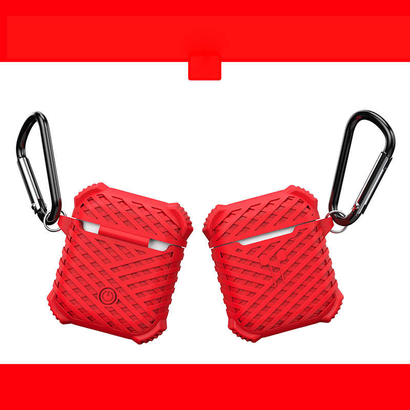 Apple Airpods Kılıf Zore Airbag 02 Silikon Kırmızı