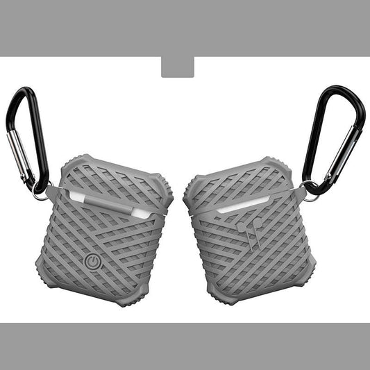 Apple Airpods Kılıf Zore Airbag 02 Silikon Gri