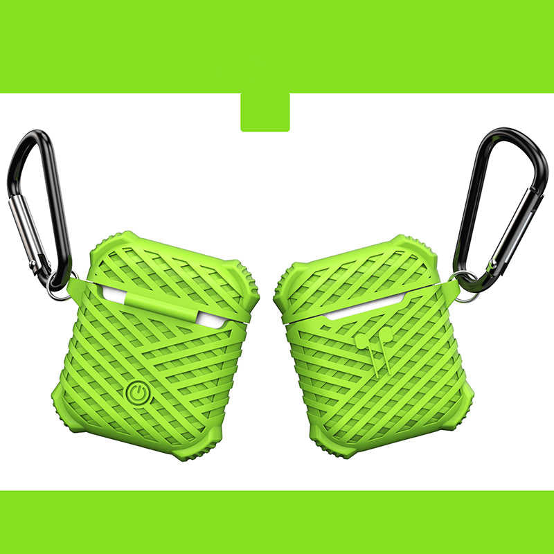 Apple Airpods Kılıf Zore Airbag 02 Silikon Yeşil