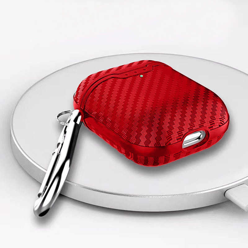 Apple Airpods Kılıf Zore Airbag 04 Silikon Kırmızı