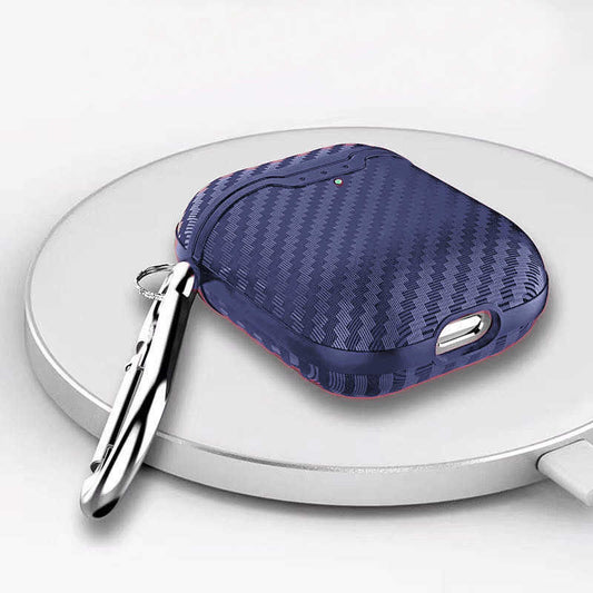 Apple Airpods Kılıf Zore Airbag 04 Silikon Lacivert