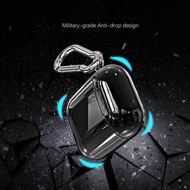 Apple Airpods Kılıf Zore Airbag 08 Silikon Gümüş