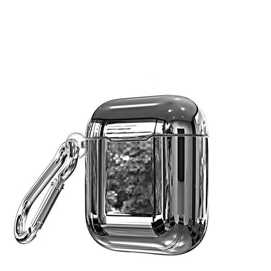 Apple Airpods Kılıf Zore Airbag 08 Silikon Gümüş