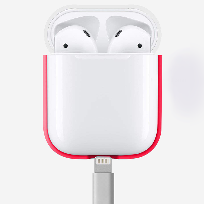 Apple Airpods Kılıf Zore Airbag 13 Silikon Pembe