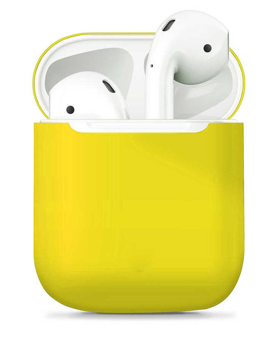 Apple Airpods Kılıf Zore Airbag 13 Silikon Sarı