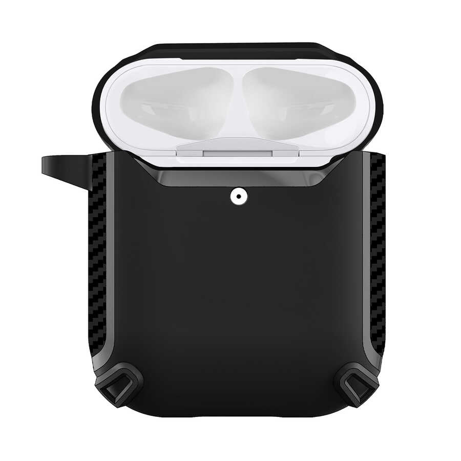 Apple Airpods Kılıf Zore Airbag 26 Silikon Siyah