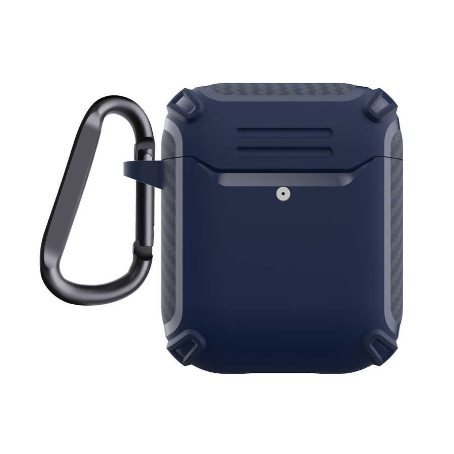 Apple Airpods Kılıf Zore Airbag 26 Silikon Lacivert