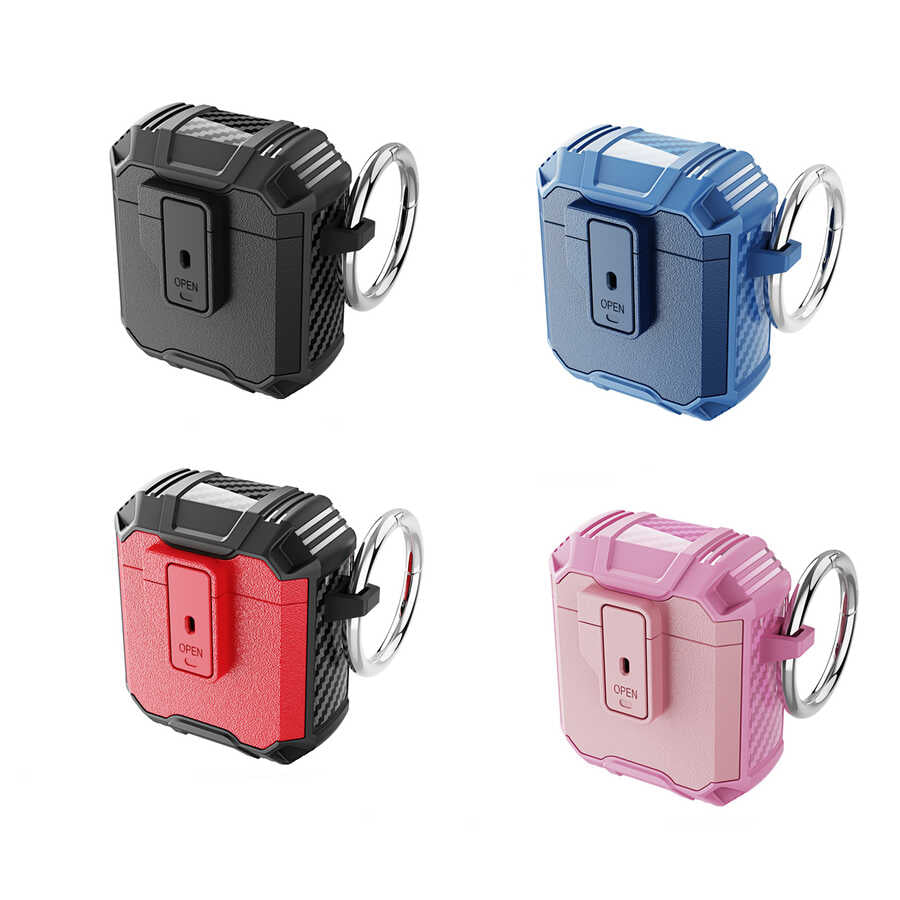 Apple Airpods Kılıf Zore Airbag 27 Silikon Pembe