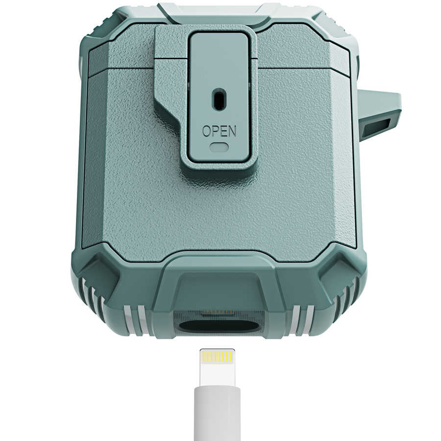 Apple Airpods Kılıf Zore Airbag 27 Silikon Lacivert