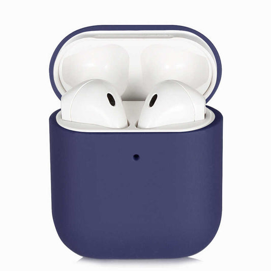 Apple Airpods Kılıf Zore Silk Silikon Saks Mavi