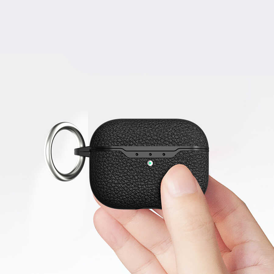 Apple Airpods Pro 2 Kılıf Zore Airbag 03 Silikon Siyah