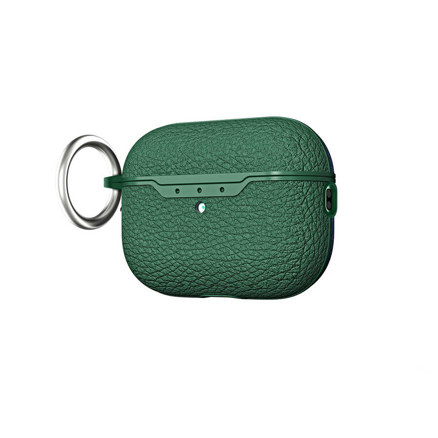 Apple Airpods Pro 2 Kılıf Zore Airbag 03 Silikon Koyu Yeşil