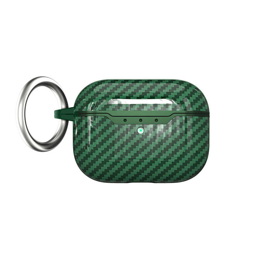 Apple Airpods Pro 2 Kılıf Zore Airbag 04 Silikon Koyu Yeşil