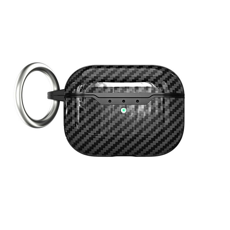 Apple Airpods Pro 2 Kılıf Zore Airbag 04 Silikon Siyah