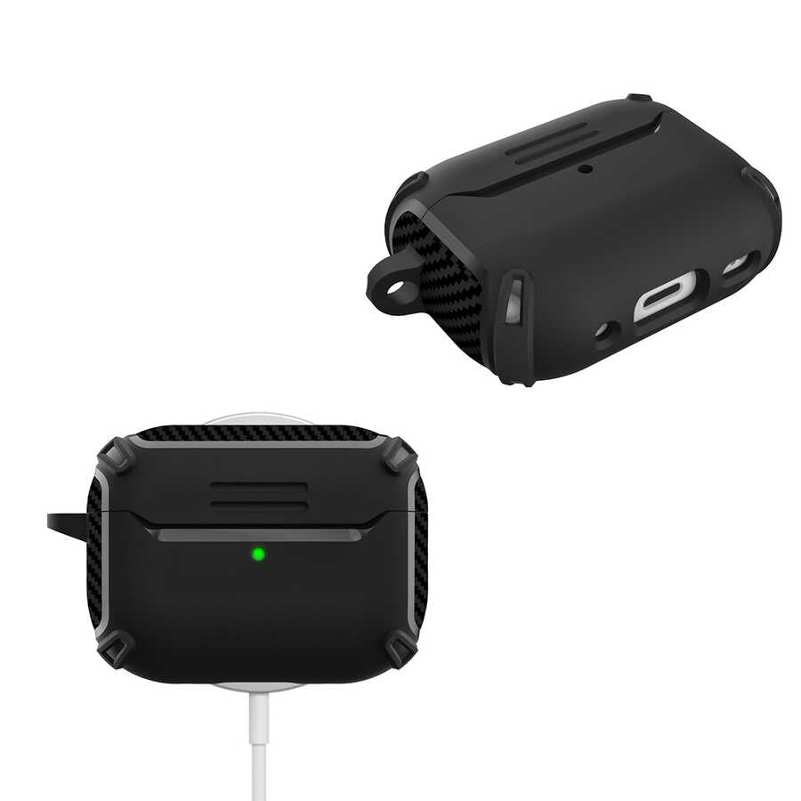 Apple Airpods Pro 2 Kılıf Zore Airbag 26 Silikon Koyu Yeşil