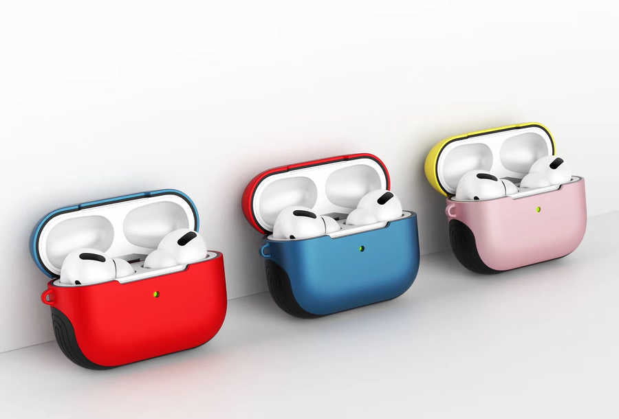 Apple Airpods Pro Kılıf Zore Shockproof Silikon Turkuaz