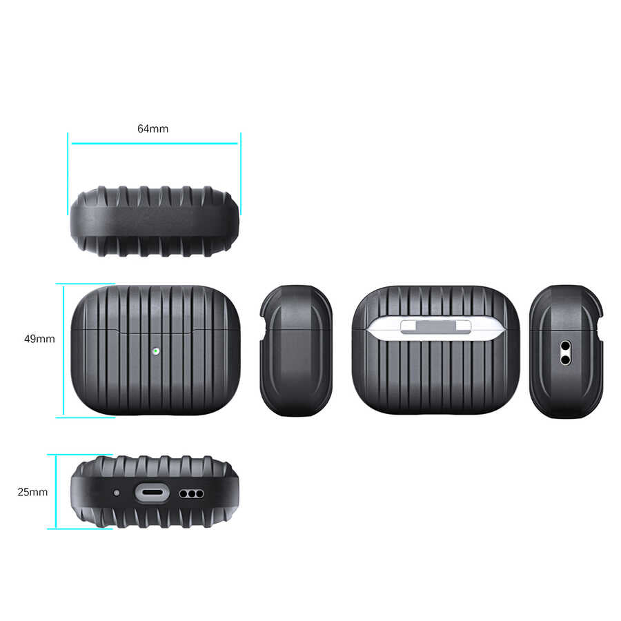 Apple Airpods Pro 2 Zore Airbag 30 Kılıf Siyah