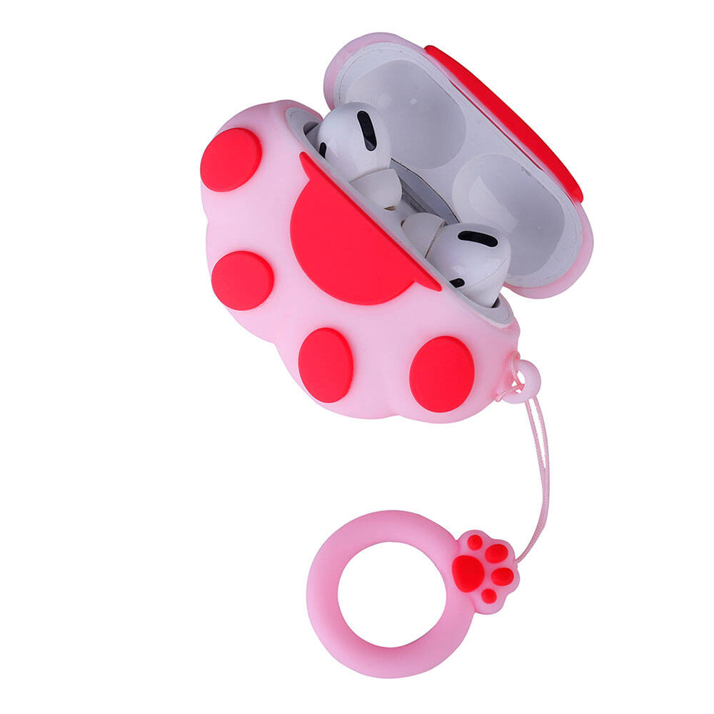 Apple Airpods Pro 2 Zore TPU Kabartma Figürlü İpli Airbag 37 Silikon Kılıf NO59