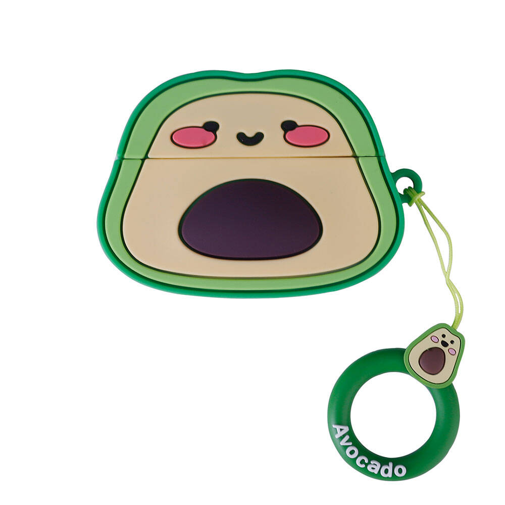 Apple Airpods Pro 2 Zore TPU Kabartma Figürlü İpli Airbag 37 Silikon Kılıf NO22