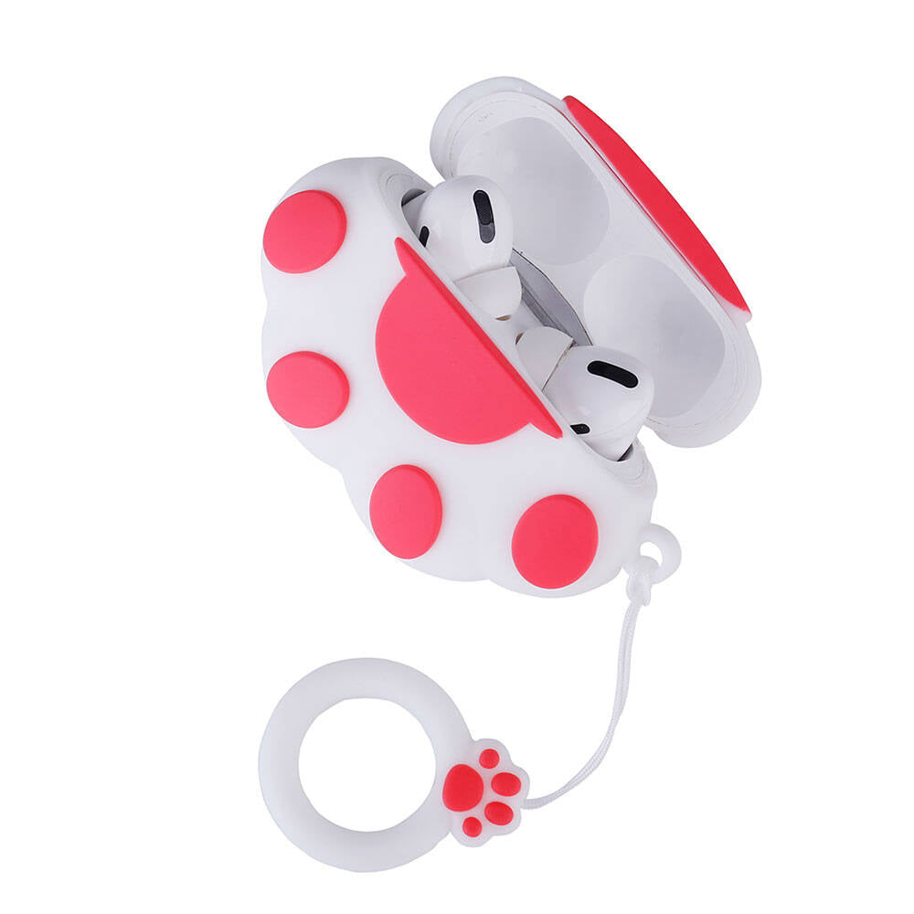 Apple Airpods Pro 2 Zore TPU Kabartma Figürlü İpli Airbag 37 Silikon Kılıf NO23