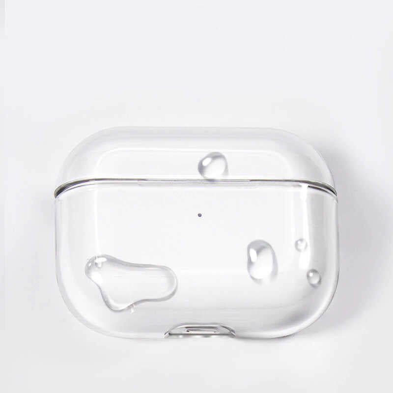 Apple Airpods Pro Kılıf Şeffaf Sert Kristal Zore Airbag 14 Kılıf Renksiz