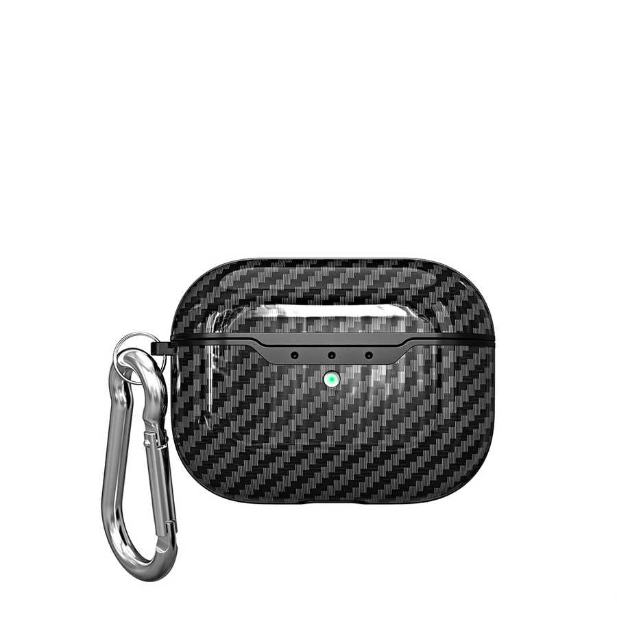 Apple Airpods Pro Kılıf Zore Airbag 05 Silikon Siyah